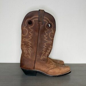 Mastersons Women’s Size 8.5Cowboy Boots RB1688 Brown Leather Western Embroidered